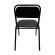 Стул для посетителей РС42, черный каркас, кожзам черный