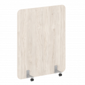 R-line Перегородка на металлических опорах, на роликах DP.R-120-150 Денвер светлый/Серый металл 1200*18*1500