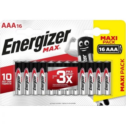 Батарейка ENERGIZER  LR03 Max (96) (16шт/уп)