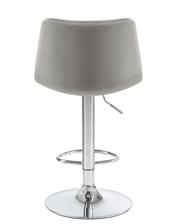 Стул барный DOBRIN TAILOR, серый велюр (MJ9-75)