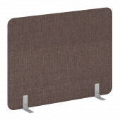 R-line soft Перегородки на металлических опорах на фетровых подпятниках AP.F-160-120 Romeo 04/Серый металл 1600*18*1200