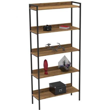 Стеллаж TI_Комус раздвижной Онега-9, 5 полок, 904х1950мм, дуб вотан