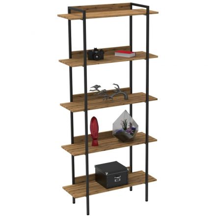 Стеллаж TI_Комус раздвижной Онега-9, 5 полок, 904х1950мм, дуб вотан