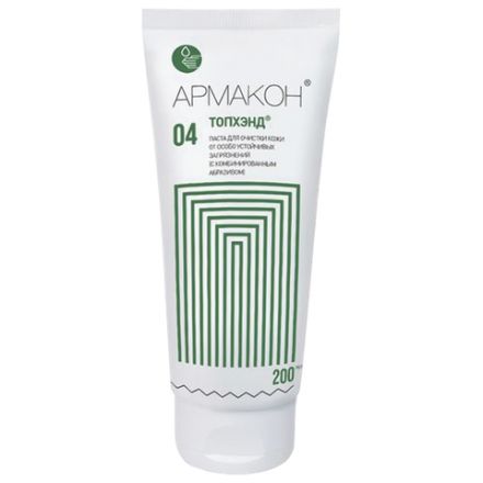 Паста очищающая, 200 мл, АРМАКОН "ТОПХЭНД", от особо устойчивых загрязнений, с абразивом, 1205 Паста очищающая, 200 мл, АРМАКОН "ТОПХЭНД", от особо устойчивых загрязнений, с абразивом, 1205