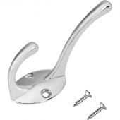 Вешалка настенная УЗК_Крючок двухрожковый СТАНДАРТ 603 CP (15830),хром