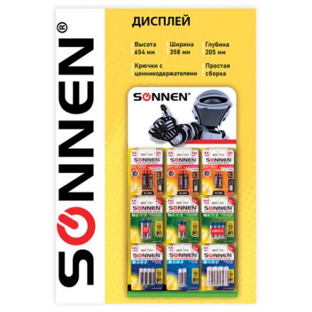 Дисплей для размещения товара настольный SONNEN, 65x35x21 см, 9 крючков, металл, 504996 Дисплей для размещения товара настольный SONNEN, 65x35x21 см, 9 крючков, металл, 504996