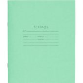 Тетрадь 24л.линейка,офсет №1,бел 92%,обл.зеленая,скрепка 024ТУ11С1 200шт/уп