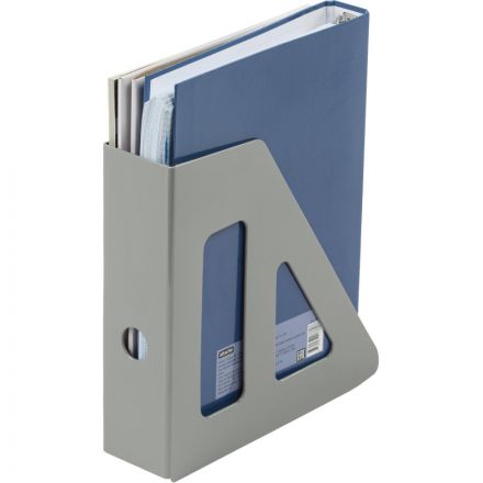 Вертикальный накопитель Attache пластиковый серый ширина 70 мм