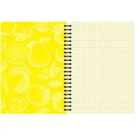 Бизнес-тетрадь Attache Selection Клементин A5 100 листов в клетку на спирали ароматизированная (155x205 мм)