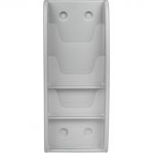 Лоток настенный односекционный Комус Штиль 3 отделения А4 верт. серый Лоток настенный односекционный Комус Штиль 3 отделения А4 верт. серый