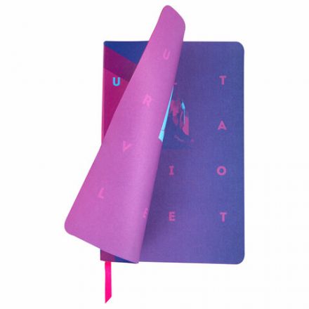 Ежедневник недатированный А5 (138х213 мм), BRAUBERG VISTA, под кожу, гибкий, 136 л., "Ultraviolet", 111990