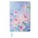 Блокнот А5 (143x210 мм), BRAUBERG VISTA "Pink flowers", под кожу, гибкий, срез фольга, 80 л., 112075