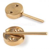 Плашка латунная с флажком диаметр 29 мм