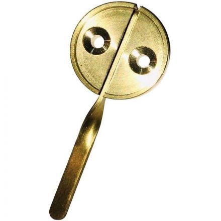 Плашка латунная с флажком диаметр 29 мм