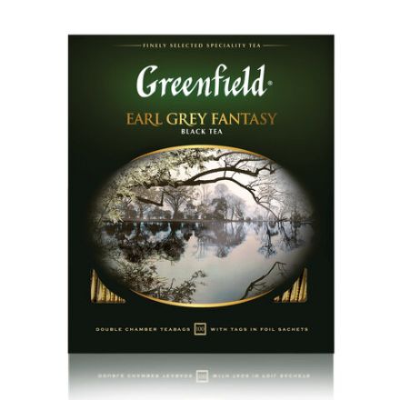 Чай GREENFIELD "Earl Grey Fantasy" черный с бергамотом и цитрусом, 100 пакетиков в конвертах по 2 г, 0584-09 Чай GREENFIELD "Earl Grey Fantasy" черный с бергамотом и цитрусом, 100 пакетиков в конвертах по 2 г, 0584-09