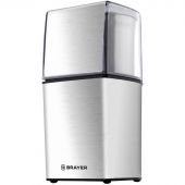 Кофемолка BRAYER BR1181, 2 ножа для мяг. и твер., 70 г.,Мощн. 200 Вт, нерж