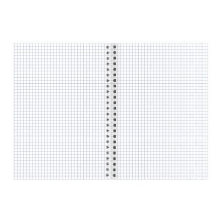 Тетрадь бумвинил, А5, 96 л., гребень, офсет №1, клетка, КОРИЧНЕВАЯ Metallic, HATBER, 96Т5бвВ1гр