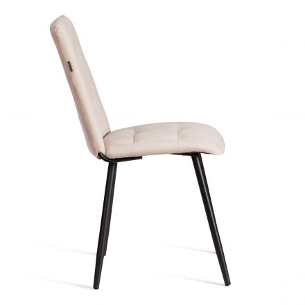 Стул обеденный Asti велюр, молочный/черный, (Porsche 2) Стул обеденный Asti велюр, молочный/черный, (Porsche 2)