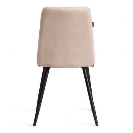 Стул обеденный Asti велюр, молочный/черный, (Porsche 2) Стул обеденный Asti велюр, молочный/черный, (Porsche 2)