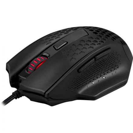 Мышь компьютерная Redragon Bomber(71277)игр.провод.черн,7кн,12400dpi, легк