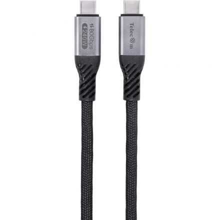 Кабель USB4 TypeCM/CM 16K@60Hz 80GBps, PD 240W, Telecom 1м <TUS855-1M