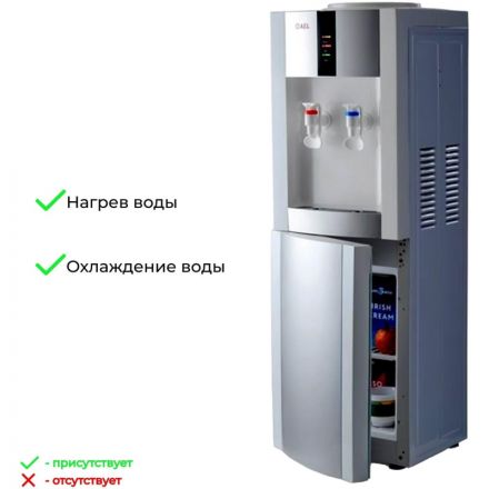 Кулер для воды  AEL LС-AEL-47b white/silver напол компрессорное охл с холод
