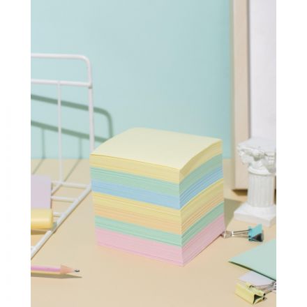 Блок для записей Attache Economy запасной 7,5х7,5х7,5, 5 цветов, 65 г