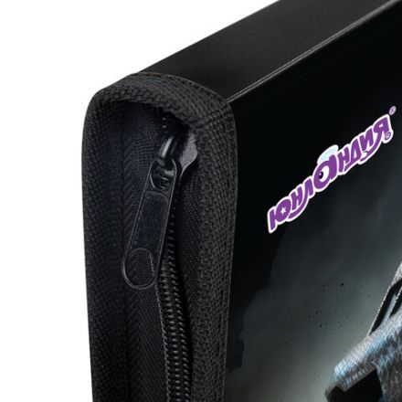 Папка для труда на молнии ЮНЛАНДИЯ А4, 1 отделение, откидная планка, органайзер, "Space driver", 273396