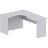 Стол Easy One левый (886,887) серый Ш1600 Г1200