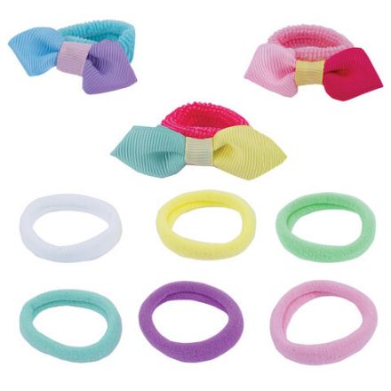 Резинка для волос НАБОР 9 шт., мягкие, medium size, ассорти форм, оттенки розового, MONTE VITA (МОНТЕ ВИТА), 457107 Резинка для волос НАБОР 9 шт., мягкие, medium size, ассорти форм, оттенки розового, MONTE VITA (МОНТЕ ВИТА), 457107