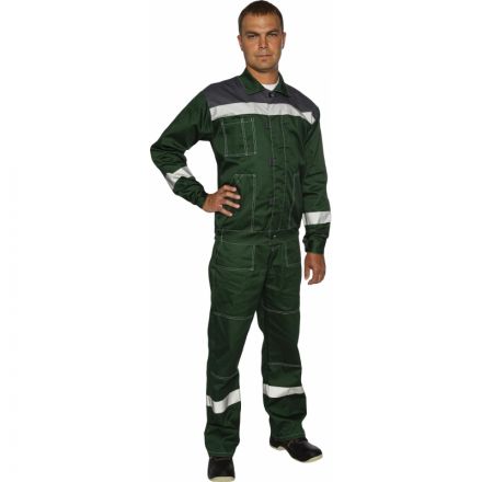 Костюм рабочий летний муж. л20-КПК зелен/сер (р.60-62) 170-176