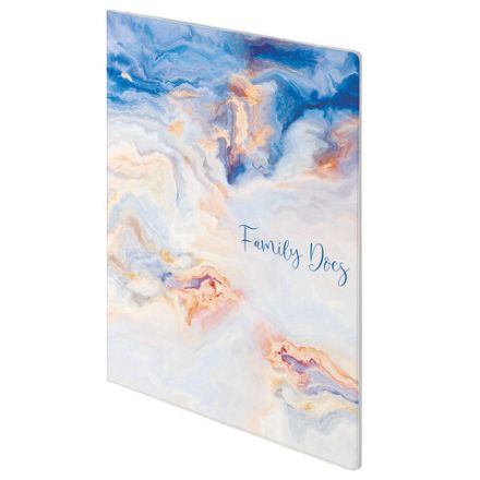 Папка-органайзер семейная для 4-х комплектов документов "Marble 2", А4, цветной принт, STAFF, 238341