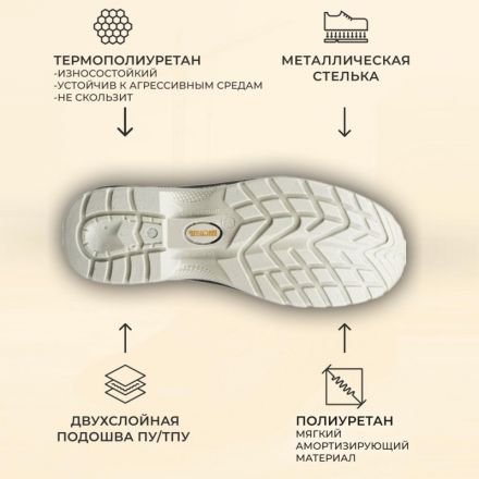 Полуботинки Мистраль ULTRA ПУ/ТПУ с ПП и АС р.48 (119853)