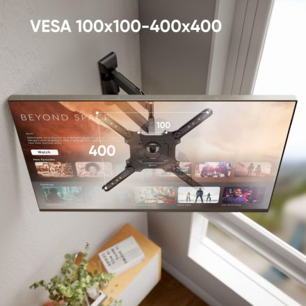 Кронштейн ONKRON M4 для телевизора 32-65 наклонно-поворотный, черный