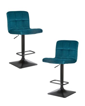 Набор 2 шт Стул барный DOBRIN DOMINIC, морской волны велюр (MJ9-99)