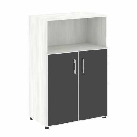 Yalta Шкаф LT.ST-2.2 R black Снежная патина/Стекло black 800*450*1195