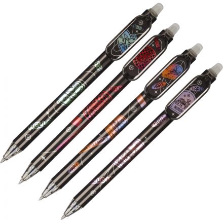 Ручка гел со стир черн M&G Hello Mars, автомат, д.ш. 0,5 мм, син, ассорти