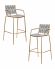 Набор 2 шт Стул барный DOBRIN MILLER GOLD, cветло-серый велюр (135-37) Набор 2 шт Стул барный DOBRIN MILLER GOLD, cветло-серый велюр (135-37)