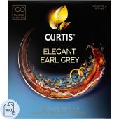 Чай Curtis черный Elegant Earl Grey,ароматизированный,мелкий лист, 100шт/уп
