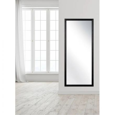 Зеркало МГЛ_настенное Комус Мебель НБ72 (600x1400) багет ПЛС черный
