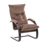 Кресло-трансформер Leset Монако, Венге текстура, V23 молочный шоколад, Ткань Велюр