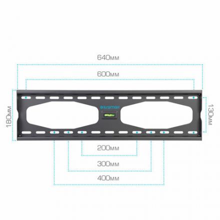 Кронштейн-крепление для ТВ настенный KROMAX STAR-11, VESA 75-600/400, 32-65", 0 степеней свободы, до 50 кг, серый, 20159 Кронштейн-крепление для ТВ настенный KROMAX STAR-11, VESA 75-600/400, 32-65", 0 степеней свободы, до 50 кг, серый, 20159