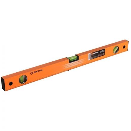 Уровень алюминиевый 600мм фрезерованный 3 глазка Вихрь 73/11/4/2