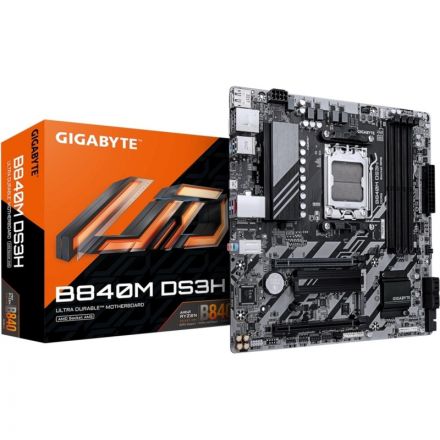 Материнская плата GIGABYTE B840M DS3H, AM5, B840, 4xDDR5 mATX