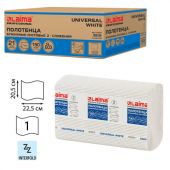 Полотенца бумажные 190 шт., LAIMA (Система H2) UNIVERSAL WHITE, 1-слойные, белые, КОМПЛЕКТ 21 пачка, 22,5х20,5 см, Z-сложения, 112517 Полотенца бумажные 190 шт., LAIMA (Система H2) UNIVERSAL WHITE, 1-слойные, белые, КОМПЛЕКТ 21 пачка, 22,5х20,5 см, Z-сложения, 112517