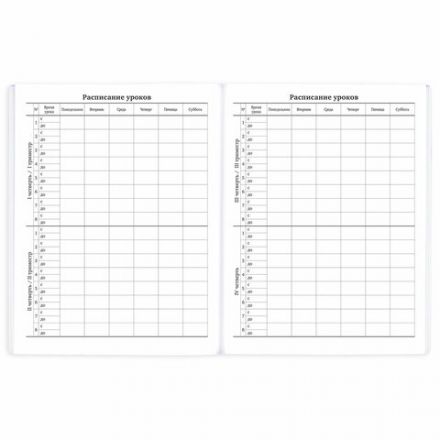 Дневник 1-11 класс 40 л., на скобе, ПИФАГОР, обложка картон, "Российский", 106809