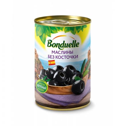 Маслины Консервация Бондюэль без косточки, 300г