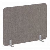 R-line soft Перегородки на металлических опорах на фетровых подпятниках AP.F-160-120 Romeo 05/Серый металл 1600*18*1200