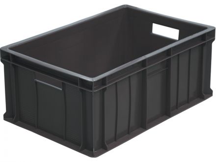 Ящик 600х400х250 сплошной  чёрный