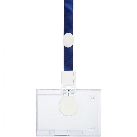 Бейдж Promega office горизонтальный 105х74 мм с держателем - рулеткой